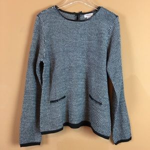 Fresh black and white sweater